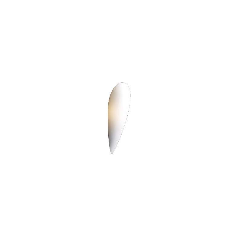Image 1 Matte Opal Glass Contour 17 inch High Wall Sconce