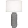 Matte Smoky Taupe Dolly Table Lamp