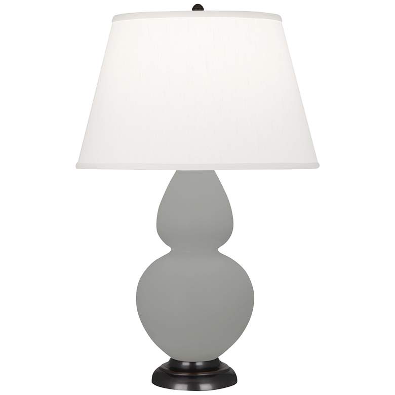 Image 1 Matte Smoky Taupe Double Gourd Table Lamp
