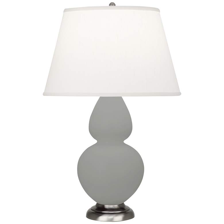 Image 1 Matte Smoky Taupe Double Gourd Table Lamp