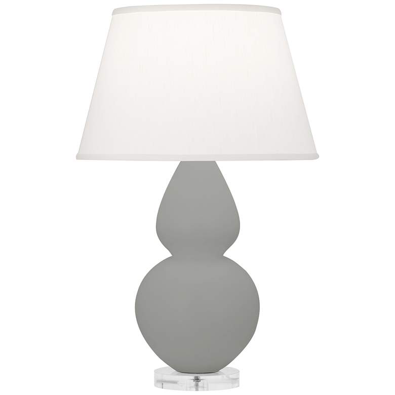 Image 1 Matte Smoky Taupe Double Gourd Table Lamp