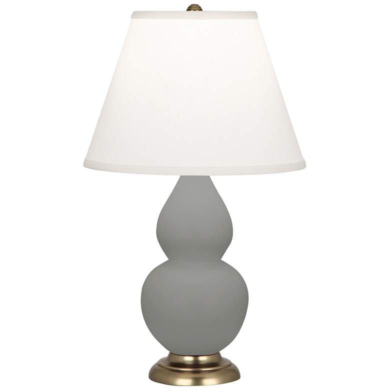 Image 1 Matte Smoky Taupe Small Double Gourd Accent Lamp