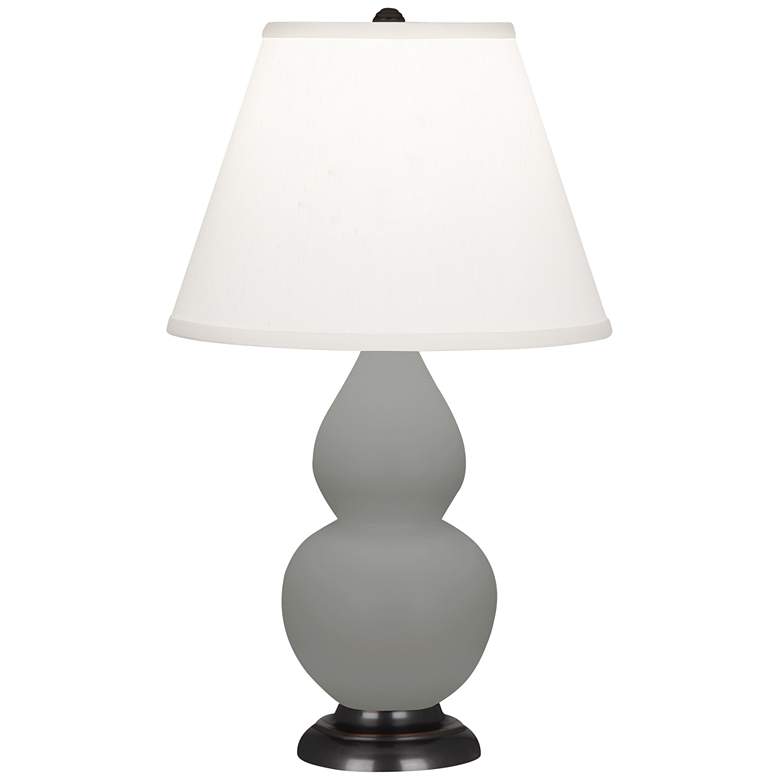 Image 1 Matte Smoky Taupe Small Double Gourd Accent Lamp