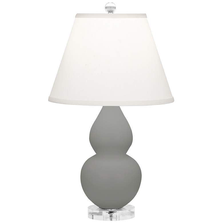 Image 1 Matte Smoky Taupe Small Double Gourd Accent Lamp