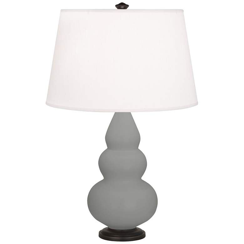 Image 1 Matte Smoky Taupe Small Triple Gourd Accent Lamp