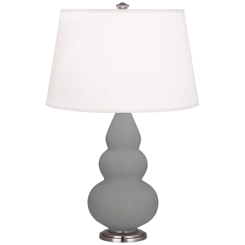Image 1 Matte Smoky Taupe Small Triple Gourd Accent Lamp