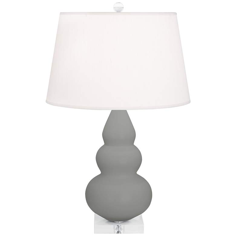 Image 1 Matte Smoky Taupe Small Triple Gourd Accent Lamp