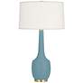 Matte Steel Blue Delilah Table Lamp