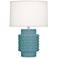 Matte Steel Blue Dolly Accent Lamp
