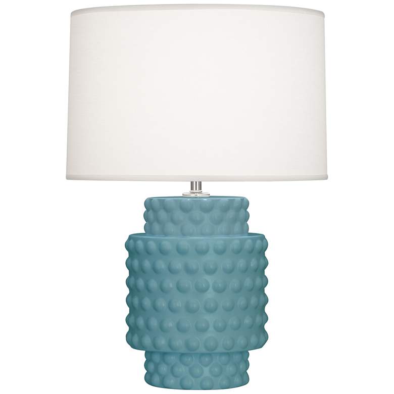 Image 1 Matte Steel Blue Dolly Accent Lamp