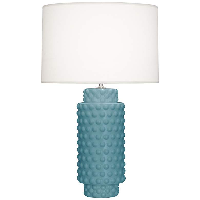 Image 1 Matte Steel Blue Dolly Table Lamp