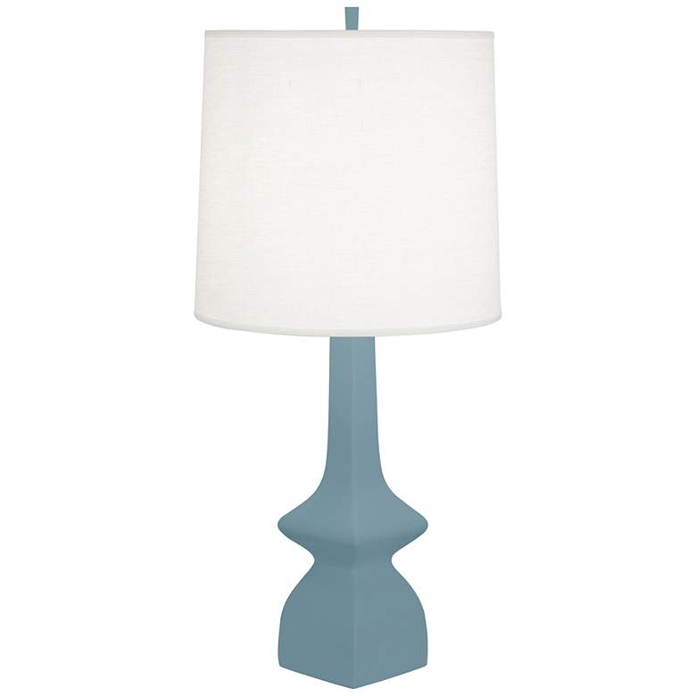 Image 1 Matte Steel Blue Jasmine Table Lamp