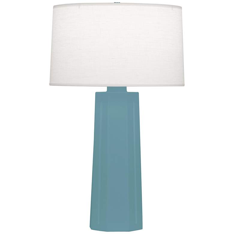 Image 1 Matte Steel Blue Mason Table Lamp