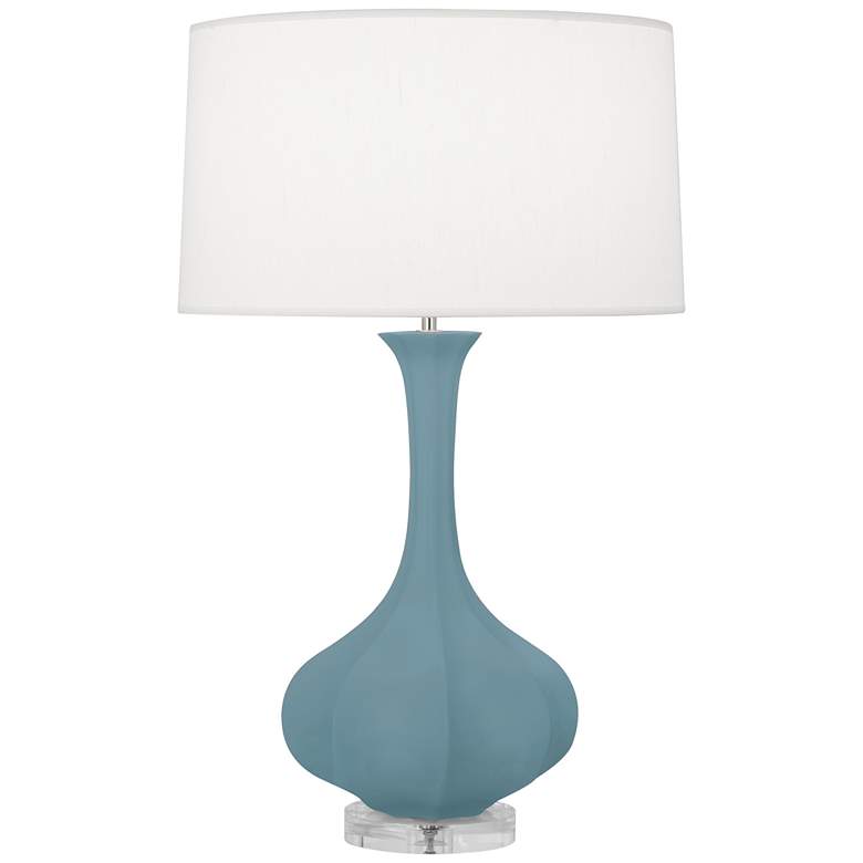 Image 1 Matte Steel Blue Pike Table Lamp
