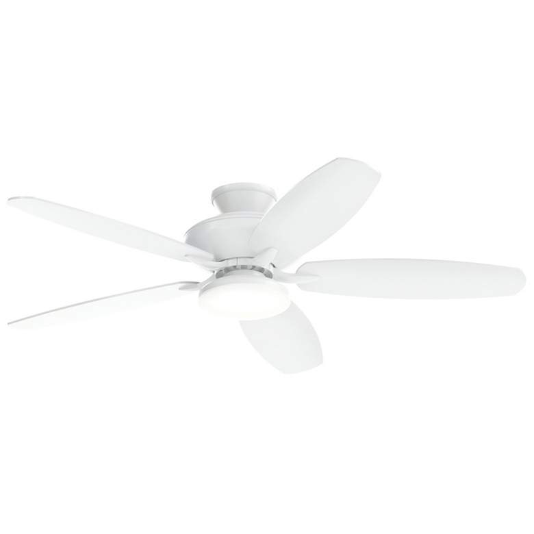 Image 3 Matte White 52-in Renew Designer Fan LED