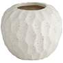 Matte White with Black Speckle 5 1/2" Wide Decorative Vase