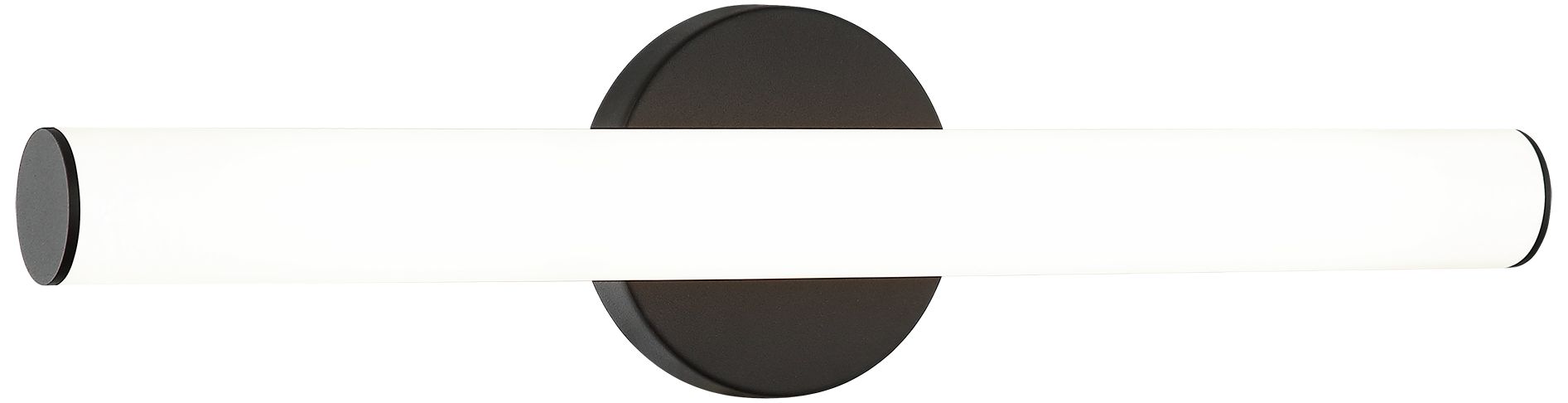 Matteo 1 1LT 18 BOWIE MATTE BLACK WALL SCONCE - ROUND ACRYLIC