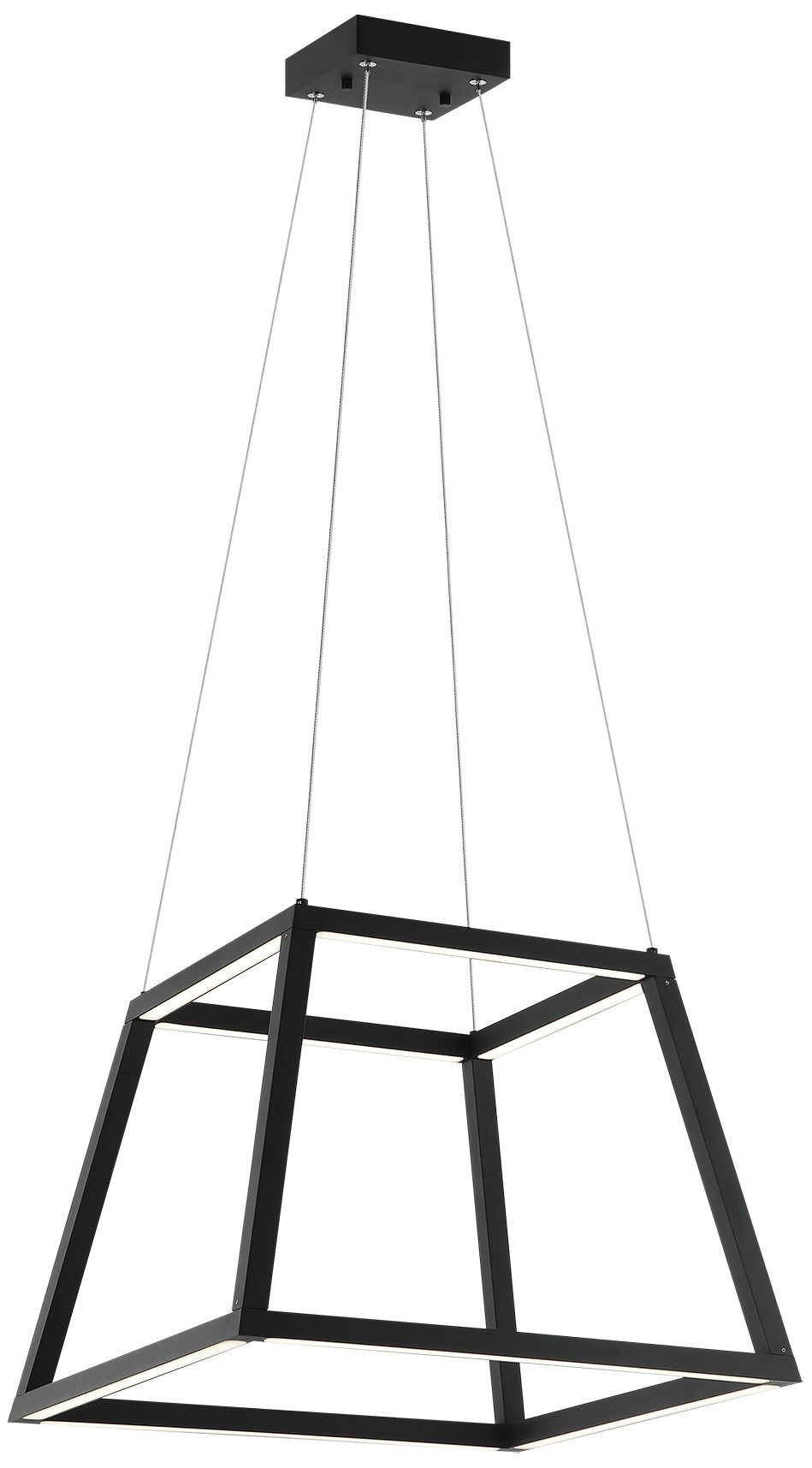 Matteo 1 LT 16L CARLINGTON MATTE BLACK CHANDELIER