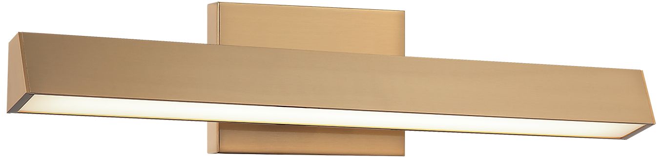 Matteo 1 LT 18"W "ISOSCELES" AGED GOLD LED WALL SCONCE