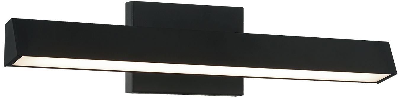 Matteo 1 LT 18"W "ISOSCELES" MATTE BLACK LED WALL SCONCE