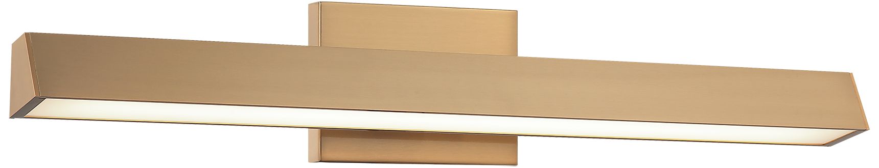Matteo 1 LT 24"W "ISOSCELES" AGED GOLD LED WALL SCONCE