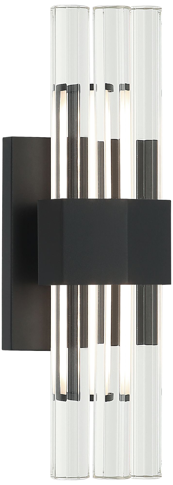 Matteo 1 LT 3.9 DIAM H13 KRUSTALLOS MATTE BLACK - CLEAR GLASS