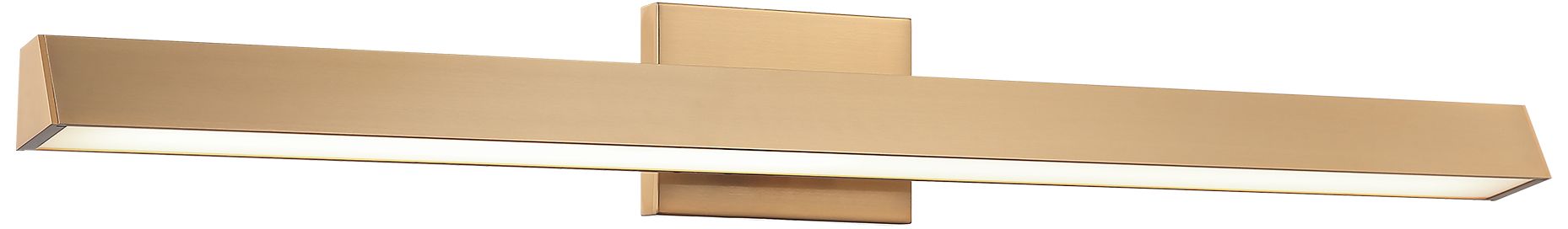 Matteo 1 LT 33"W "ISOSCELES" AGED GOLD LED WALL SCONCE