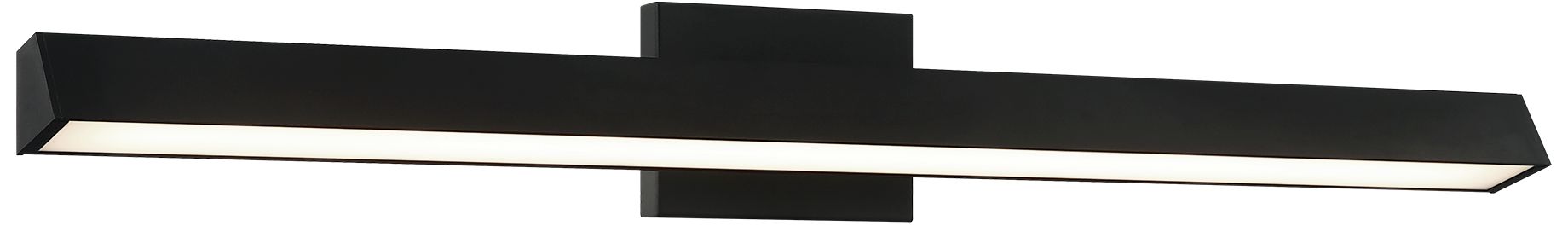 Matteo 1 LT 33"W "ISOSCELES" MATTE BLACK LED WALL SCONCE