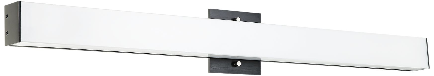 Matteo 1 LT 34 LED MOIRLITE OXIDIZED BLACK SCONCE -SQUARE ALUMINUM SHADE