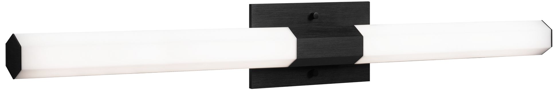 Matteo 1 LT 34 W LED ROWAN WHITE WALL SCONCE -HEXAGON OXIZIDED BLACK SHADE