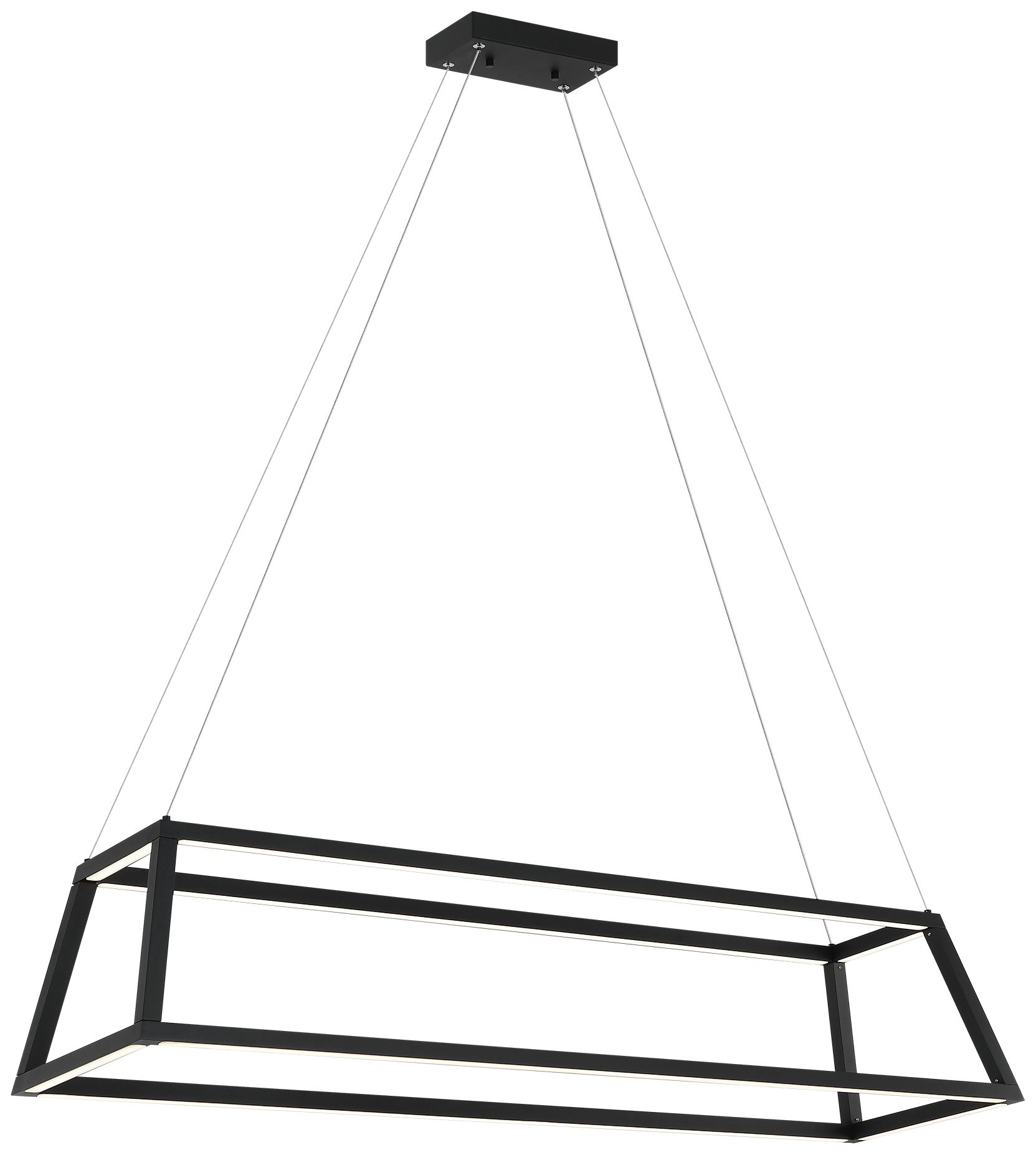 Matteo 1 LT 46L CARLINGTON MATTE BLACK CHANDELIER
