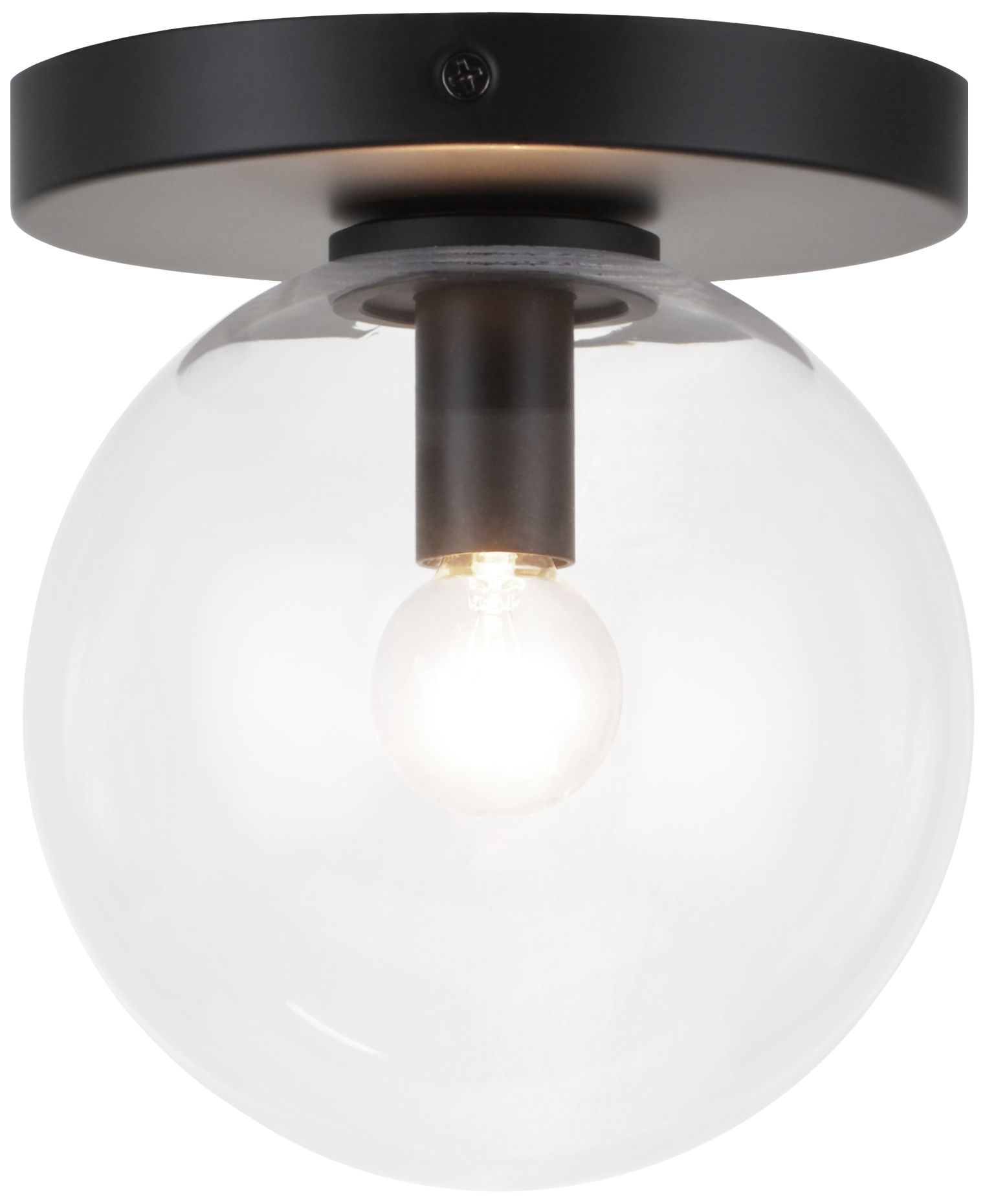 Matteo 1 LT 5.9W COSMO WALL/CEILING IRON+ALUMINUM-BK-CLEAR GLASS