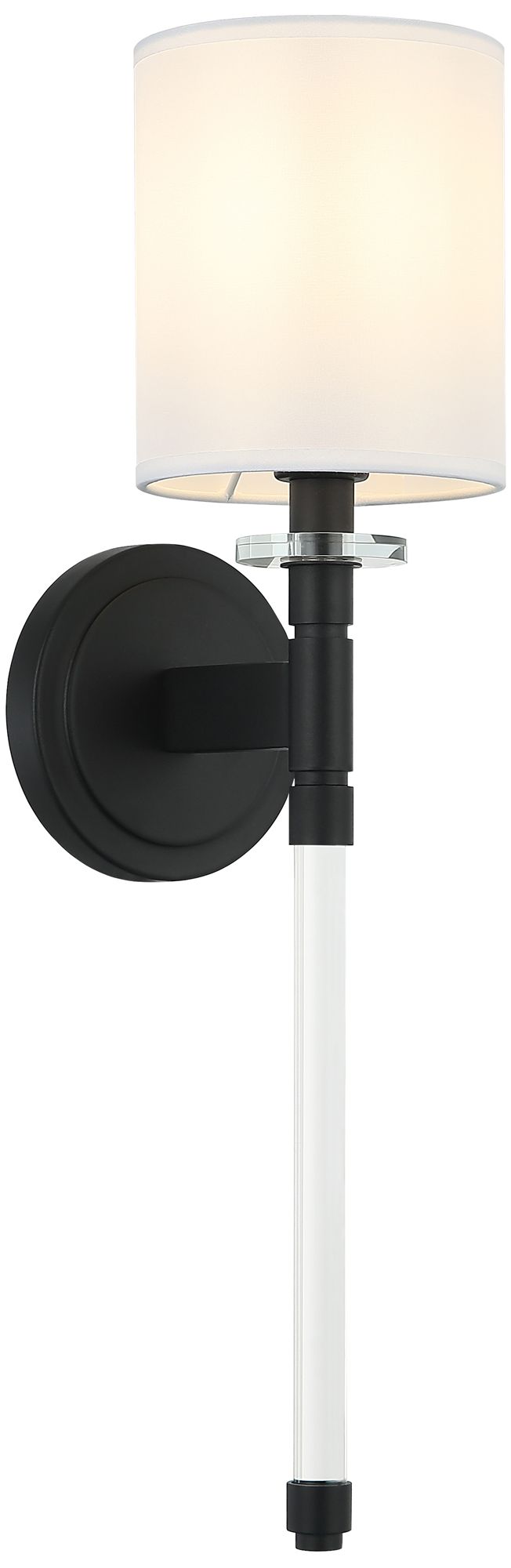 Matteo 1 LT 5W FAIRBURN MB WALL SCONCE / FABRIC SHADE E12 10W LED