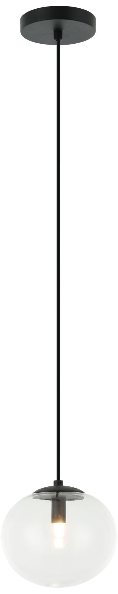 Matteo 1 LT 6.9DIAMBULBUSMB/CEILING CLEAR GLASS PENDANT LED E12 LED 10W