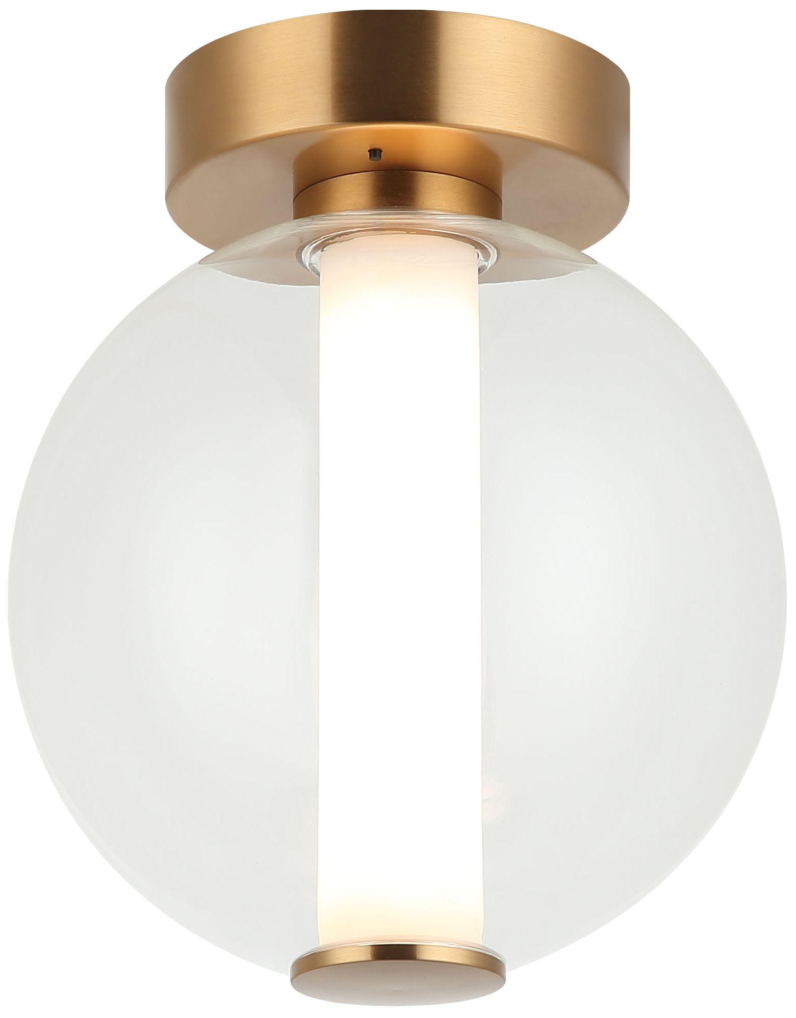 Matteo 1 LT 8DIA BELANGE- AG WALL/CEILING CLEAR GLASS