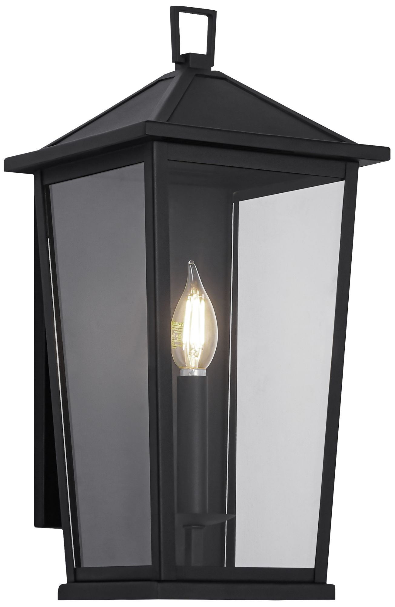 Matteo 1 LT  8W x 16 1/2H INGRESS MATTE BLACK  WALL SCONCE