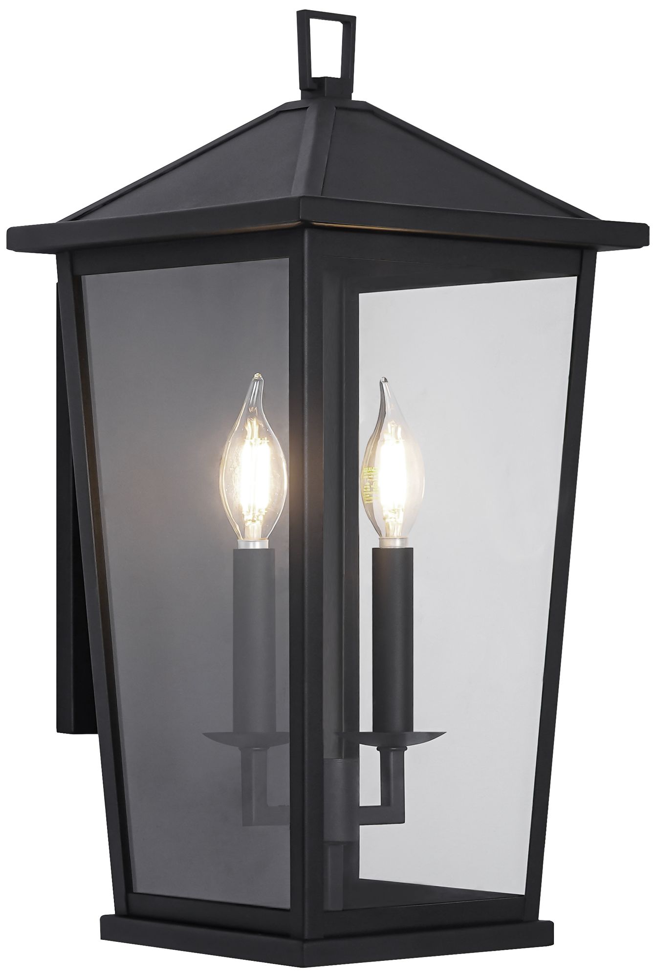Matteo 1 LT  9 1/2W x 19 1/4H INGRESS MATTE BLACK  WALL SCONCE