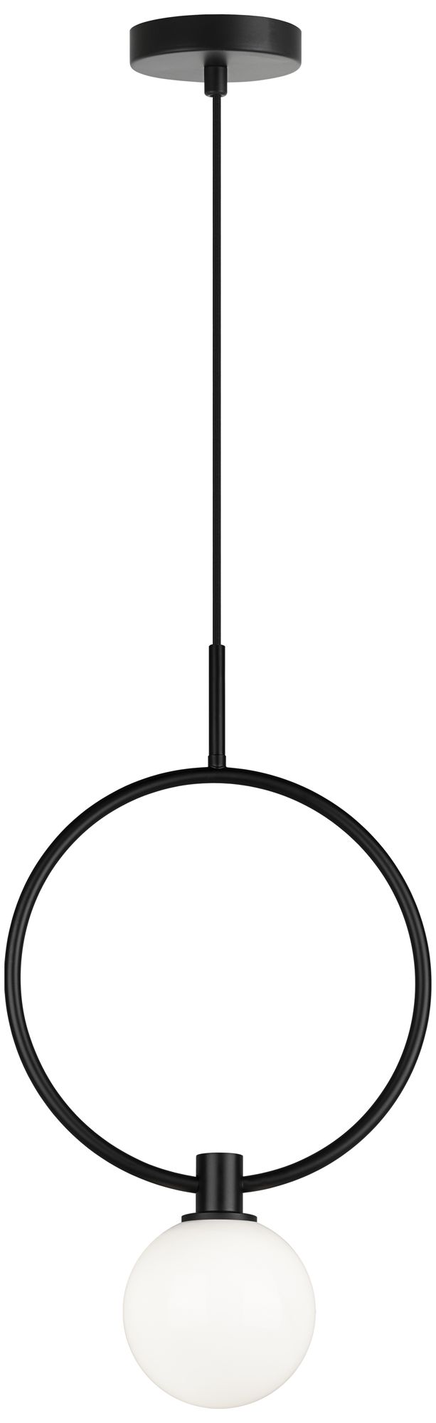 Thumbnail2 of Matteo 1 LT  AERIAL D11.8 BLACK + OP GLASS PENDANT E12 40W more views