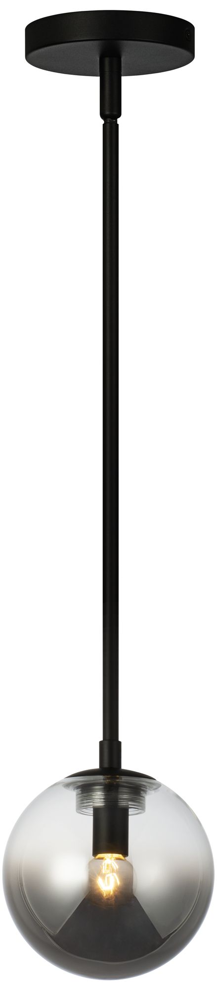 Matteo 1 LT  AVERLEY AG PENDANT-1/2 CLEAR & 1/2 SM D5.9 GLASS