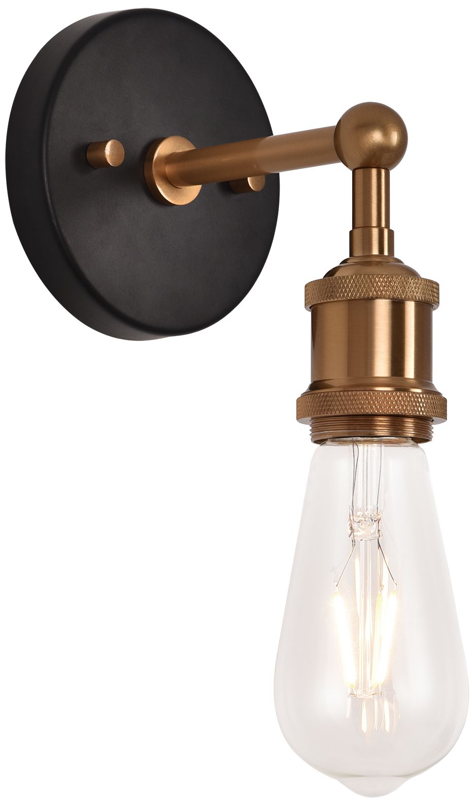 Matteo 1 LT "BULSTRODES" AGED GOLD WALL SCONCE