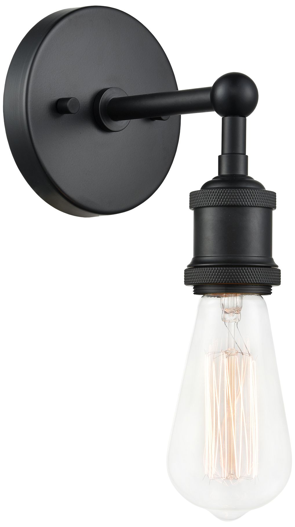 Matteo 1 LT "BULSTRODES" BLACK WALL SCONCE