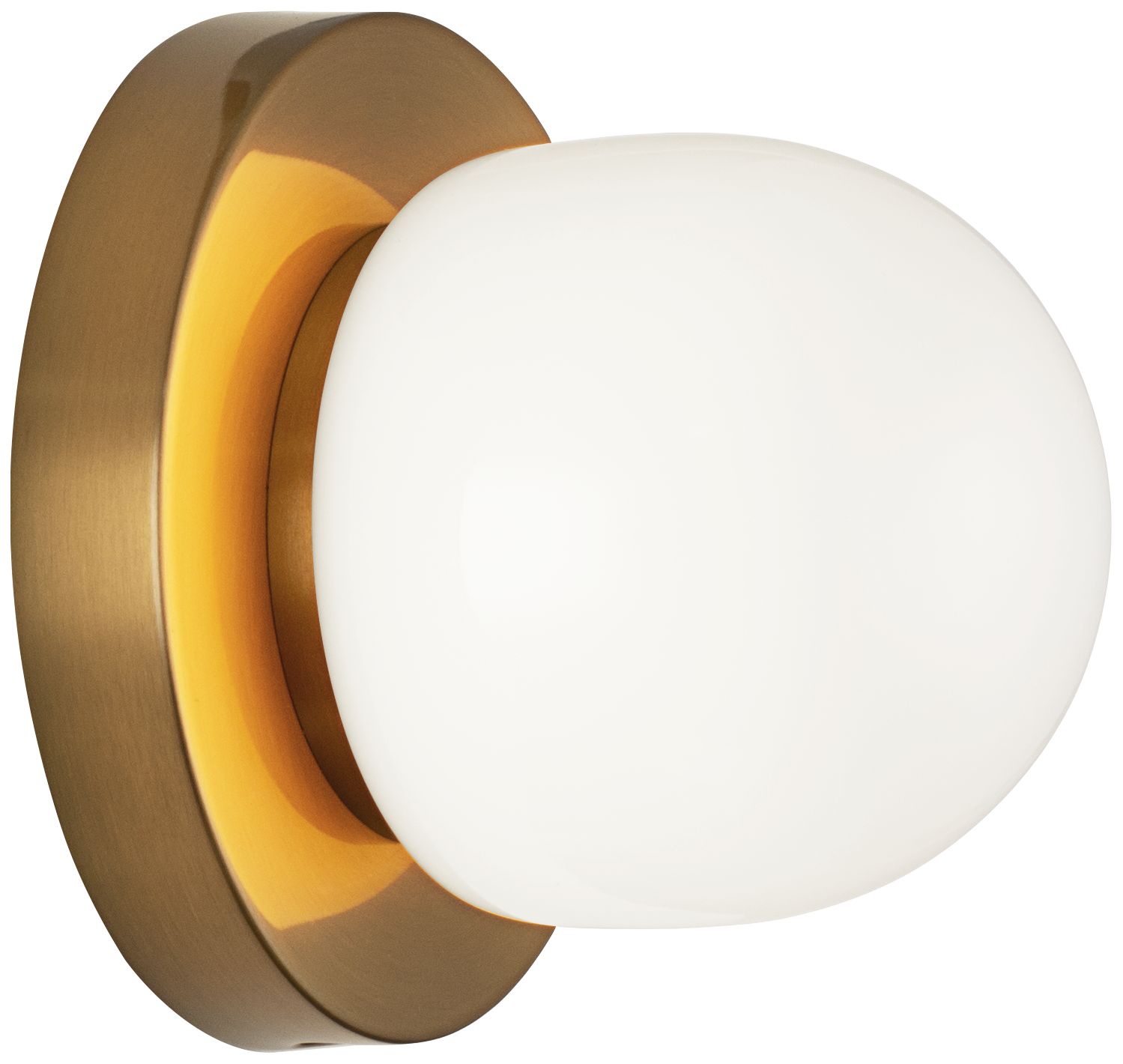 Matteo 1 LT D3.6 PIZZAZ WALL SCONCE IRON+ALUMINUM-AG-OPAL GLASS G9 LED  5W