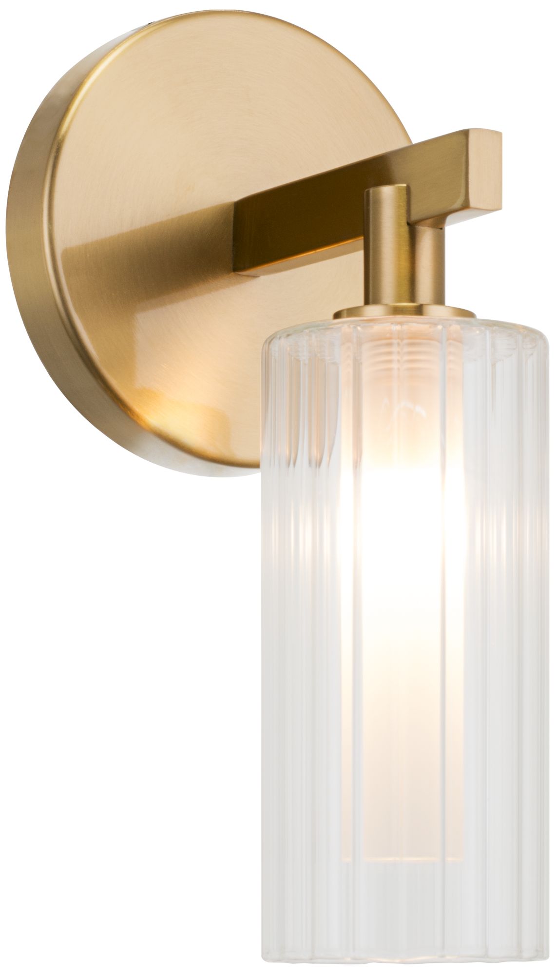 Matteo 1 LT  L4.7" "KRISTOF" AGED GOLD WALL SCONCE GLASS SHADE