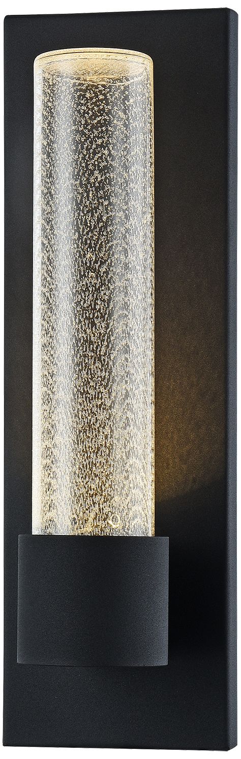 Matteo 1 LT LED LIKWID MATTE BLACK WALL SCONCE / GLASS SHADE