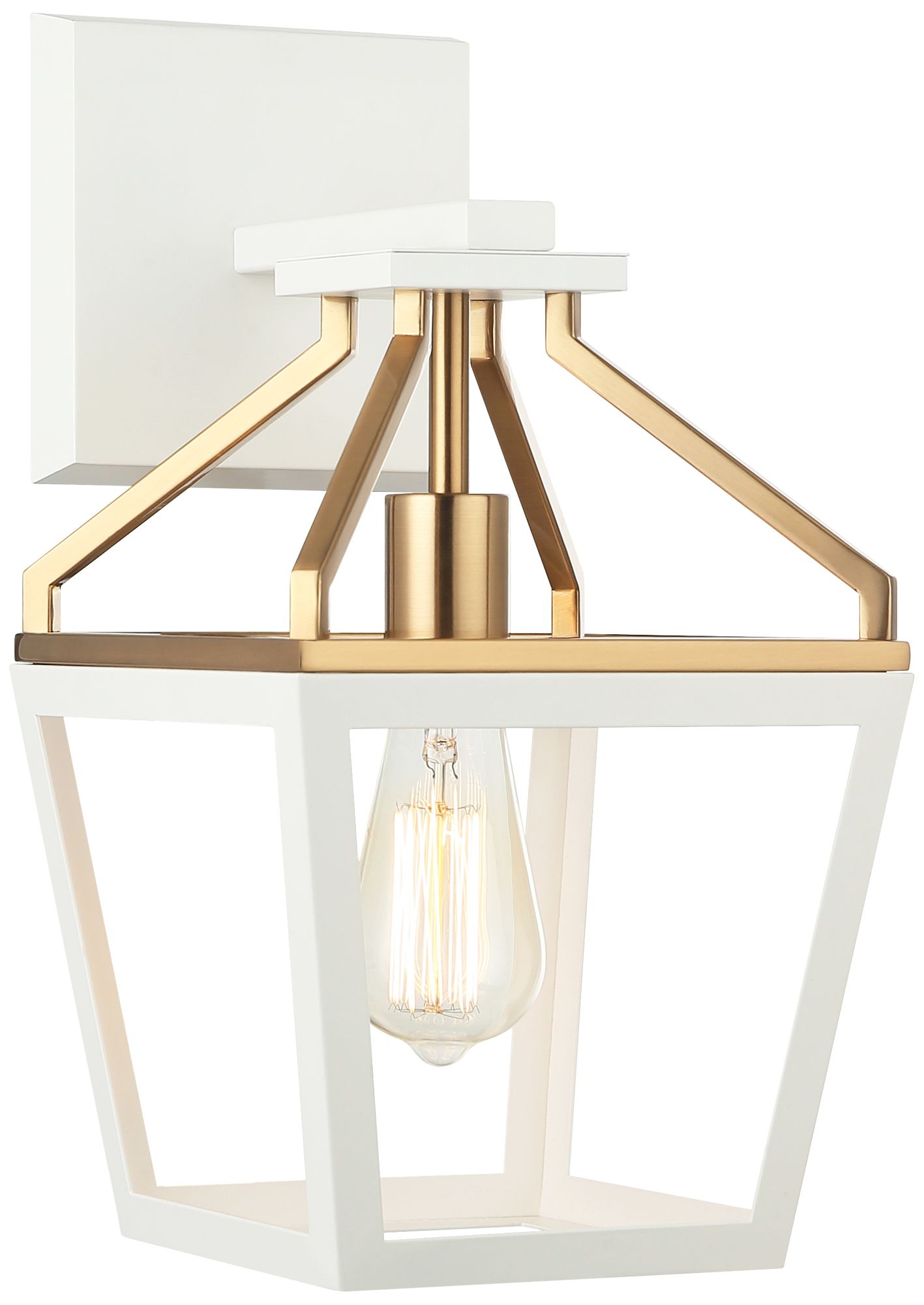 Matteo 1 LT "MAVONSHIRE" WH+ AG WALL SCONCE 8"W x 14 3/8"H x 10"E E26 60W
