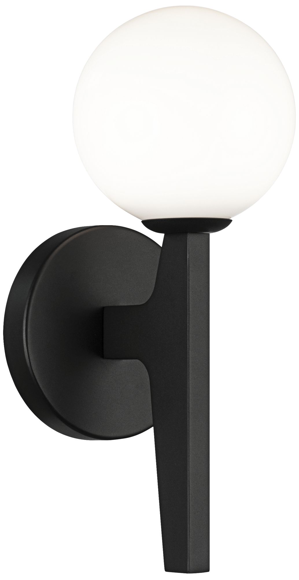 Matteo 1 LT SCRIBEN W4.75 x H12 MATTE BLACK WALL SCONCE LED G9