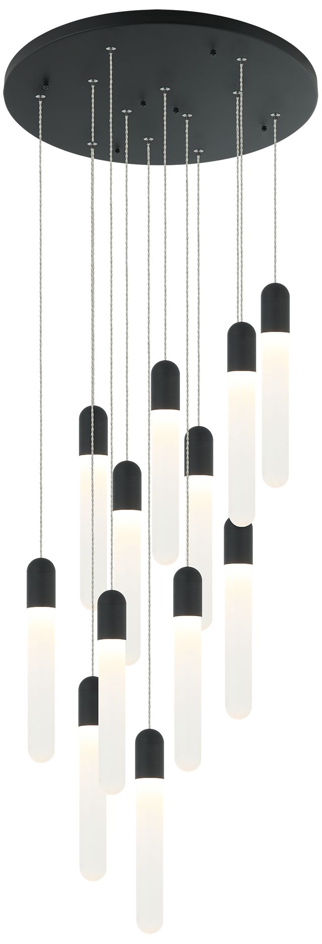 Matteo 12 LT LED AYDIN MATTE BLACK PENDANT