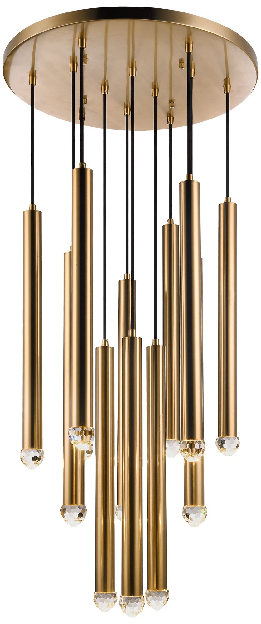 Matteo 12 LT REIGN AGED GOLD CYLINDRICAL SHAPE PENDANTS