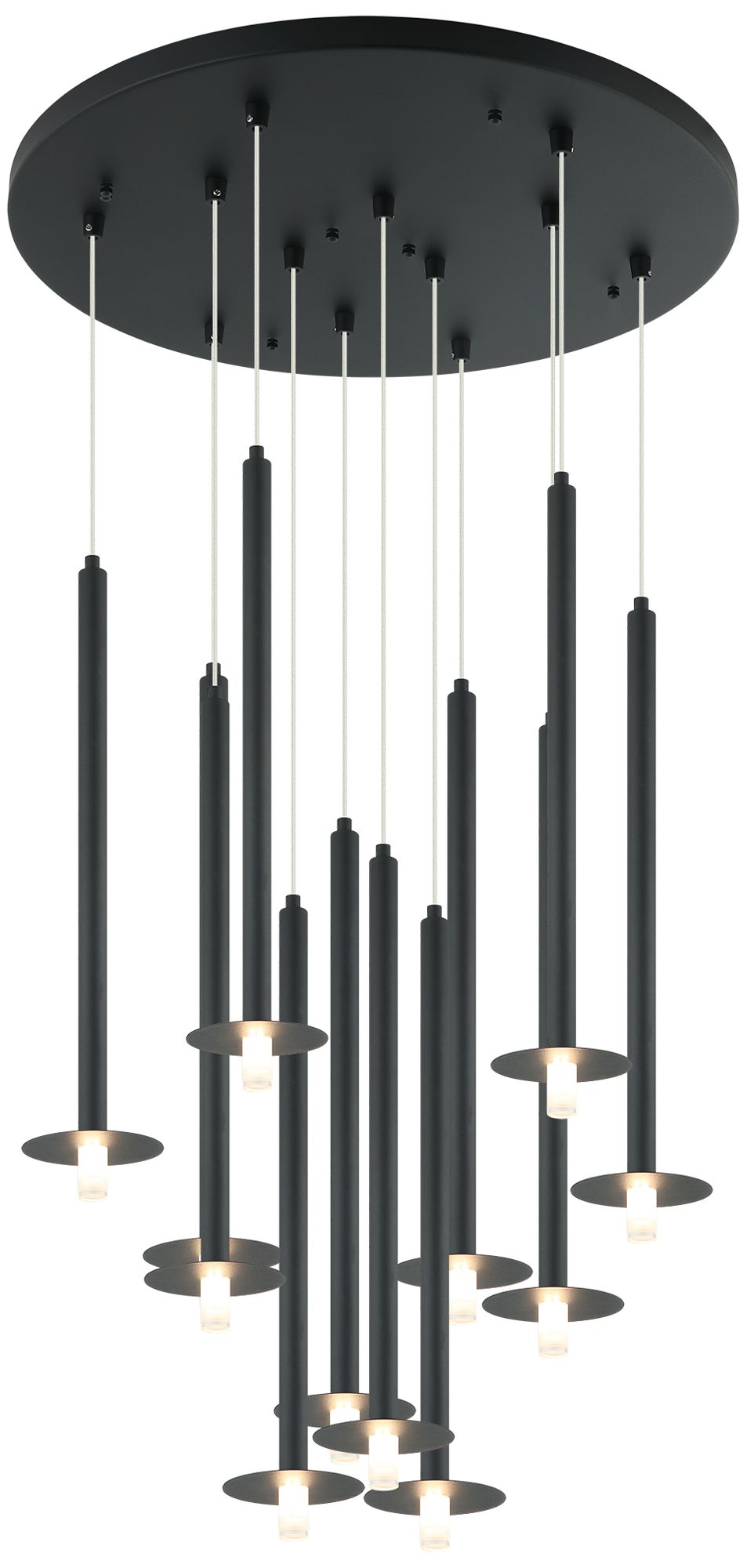 Image 2 Matteo 12 LT REIGNDOP  MATTE BLACK G9 PENDANT more views