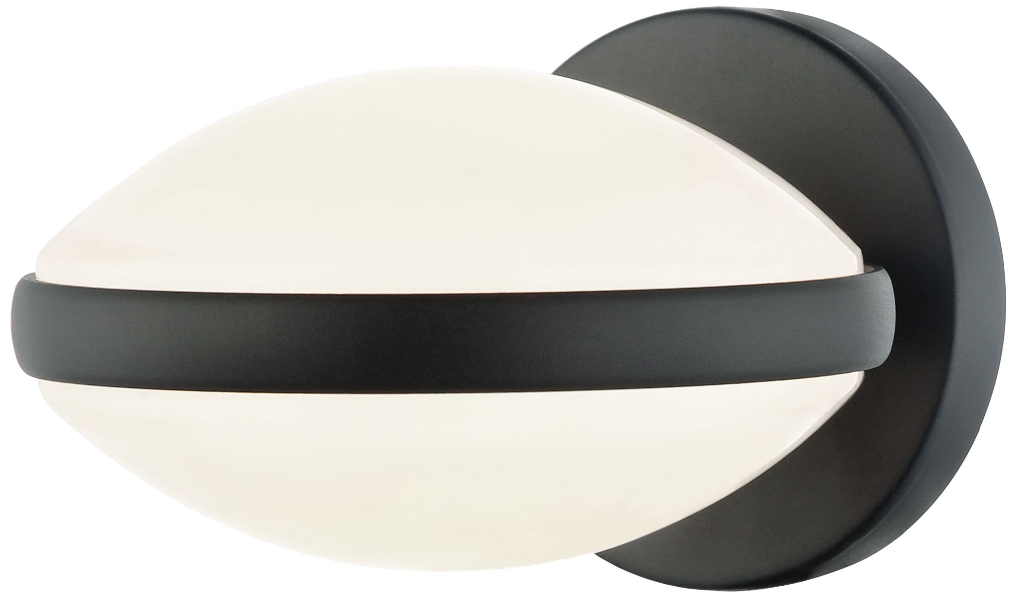 Matteo 1LT CHATOYANT MATTE BLACK WALL SCONCE / GLASS SHADE G9 40W